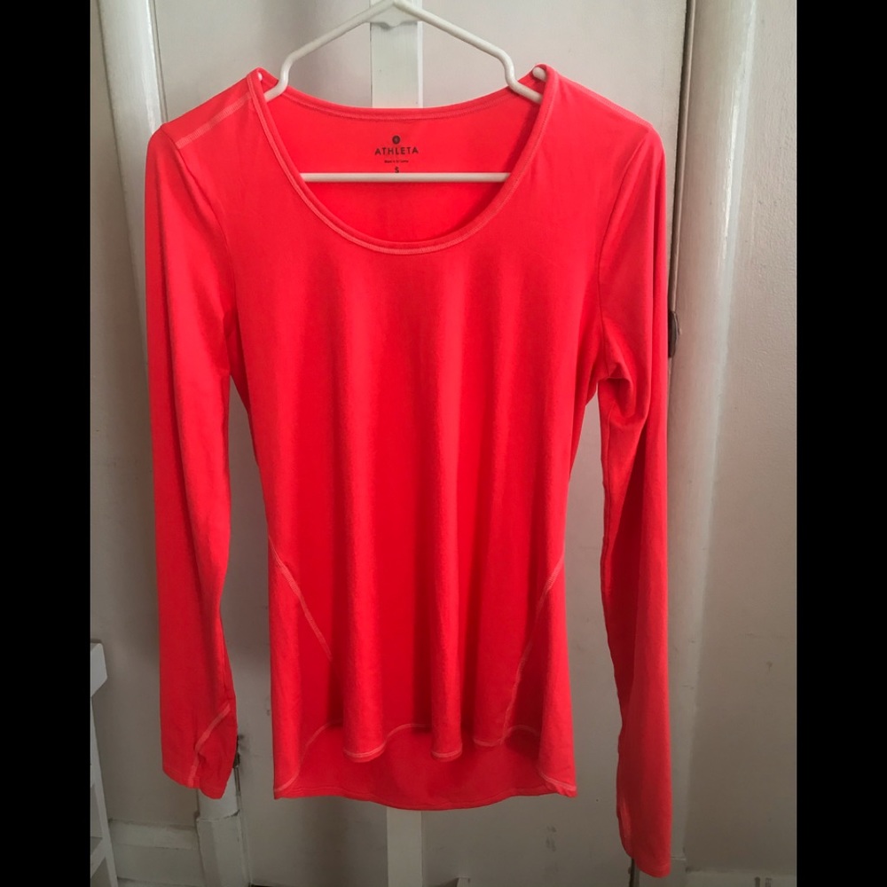Athleta Long Sleeve Double Brush Jersey Top Small